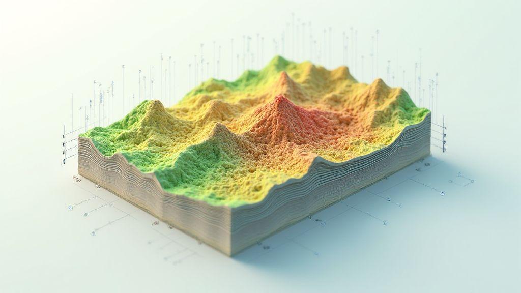 Correlation Between Topography and Productivity: Spatial Data Analysis